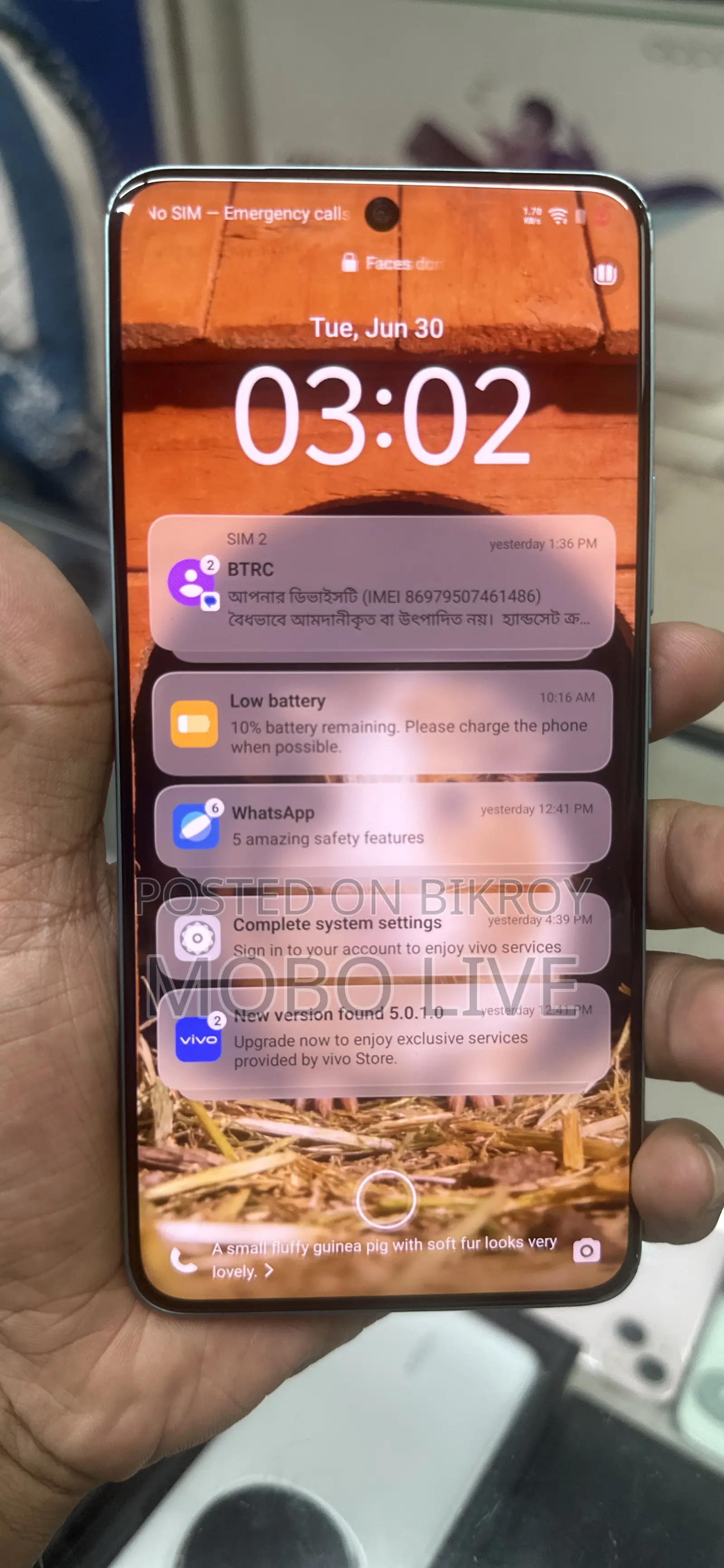 ভিভো টি৪ ২৫৬ জিবি ব্লু