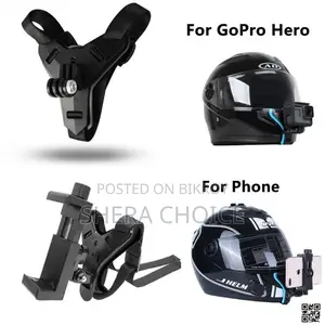 Motorcycle Helmet Chin Mount Holder for Mobile and GoPro
