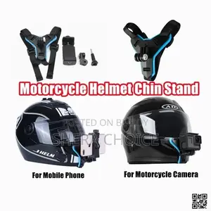 Motorcycle Helmet Chin Mount Holder for Mobile and GoPro