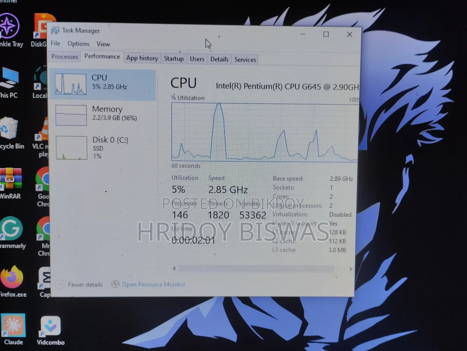 Desktop Computer 4GB Intel Pentium HDD 128GB