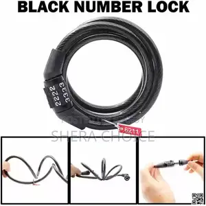 Bike Helmet Lock, Multifunctional Helmet Bicycle 4-Digit Combination Lock