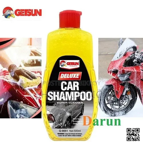 Getsun Deluxe Car Shampoo 500 ml, Car Foam Wash Shampoo,