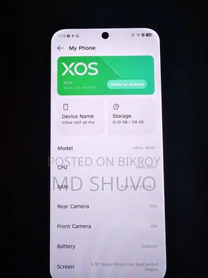 Infinix Hot 60 Pro 128 GB Black