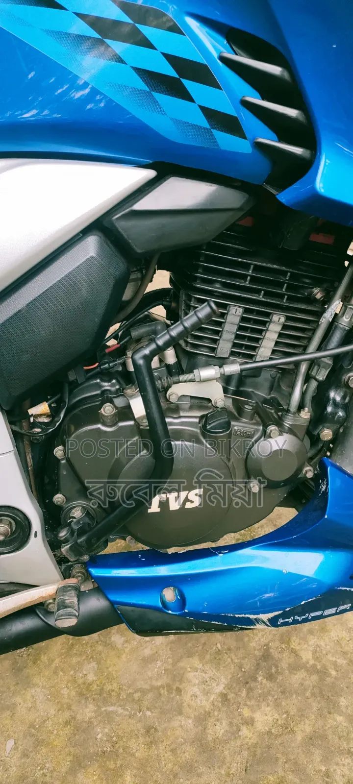 TVS Apache RTR 160 4V 2019 Blue