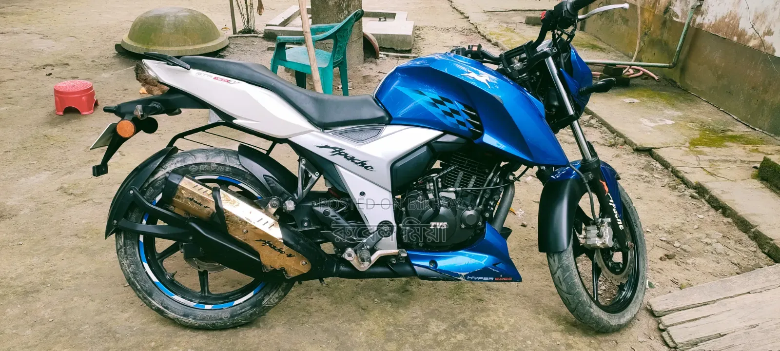 TVS Apache RTR 160 4V 2019 Blue