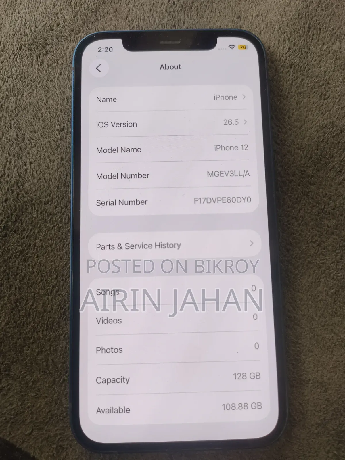 Apple iPhone 12 128 GB Blue