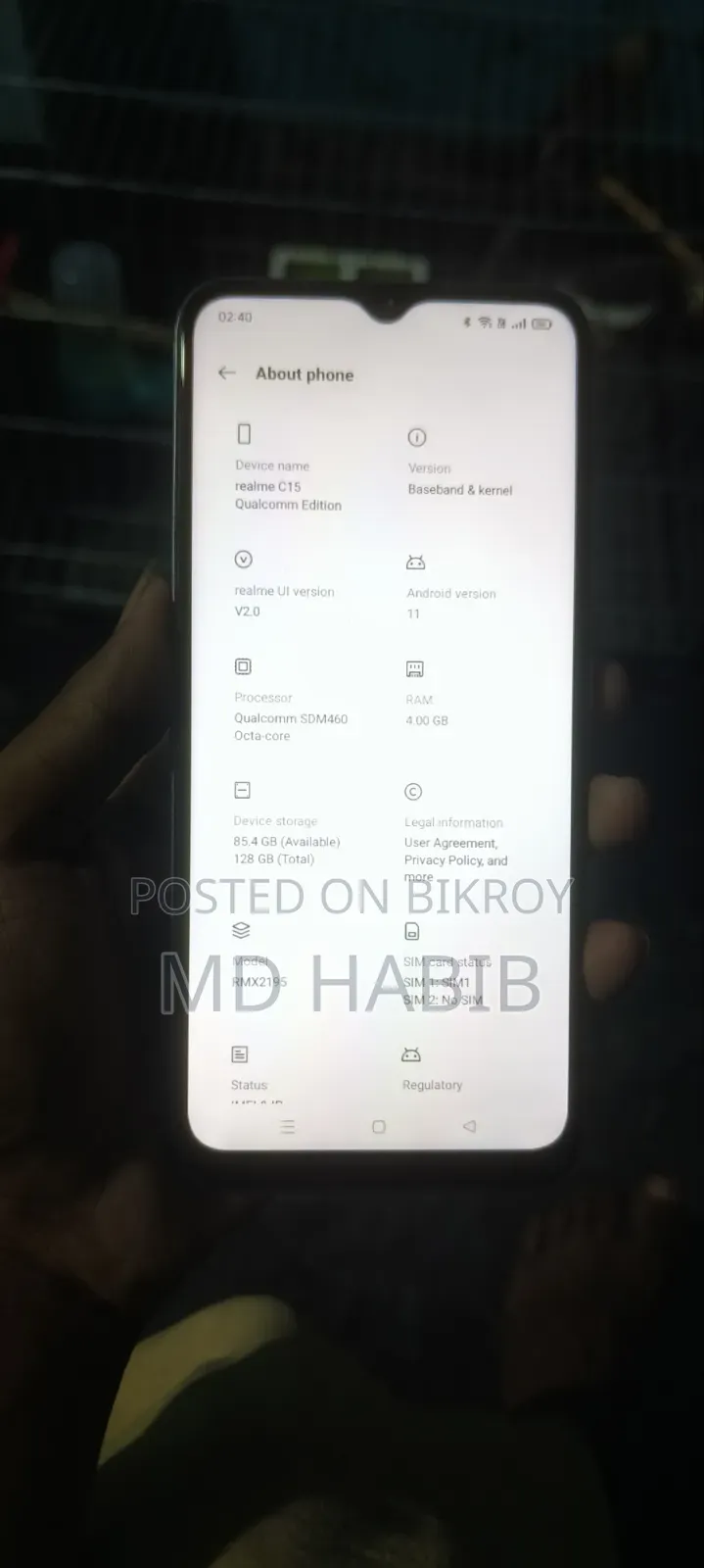 Realme C15 64 GB Silver