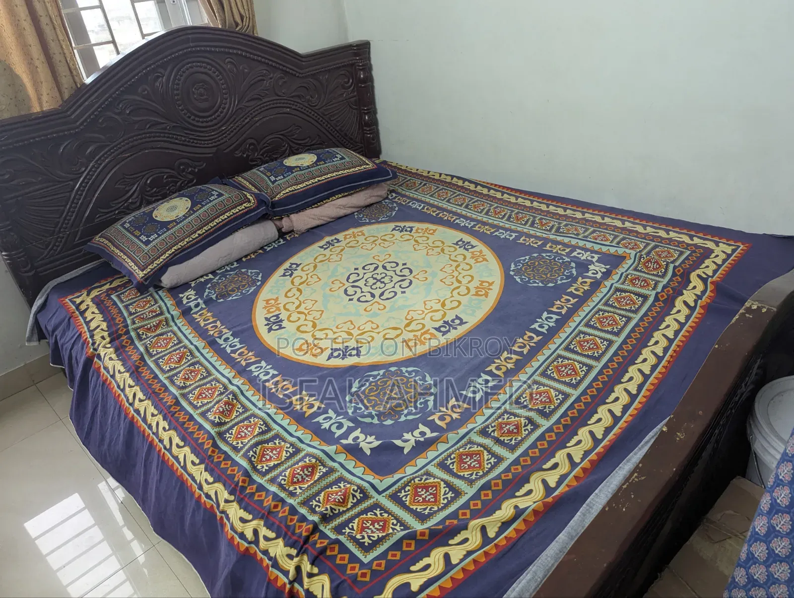 Used Wooden Bed for Sale With Mattress