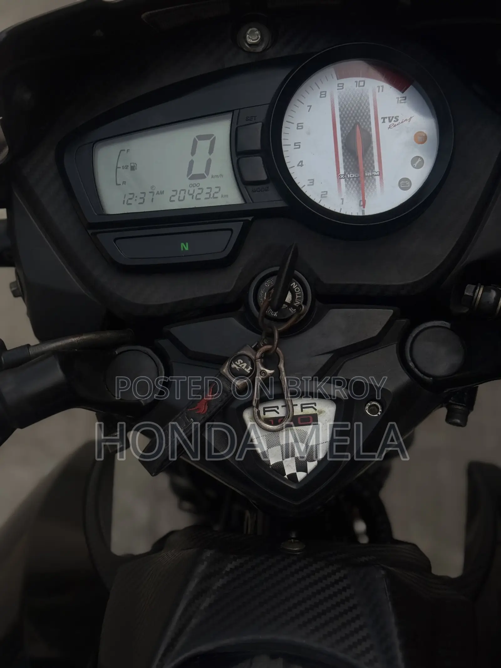TVS Apache RTR 160 2V 2021 Black
