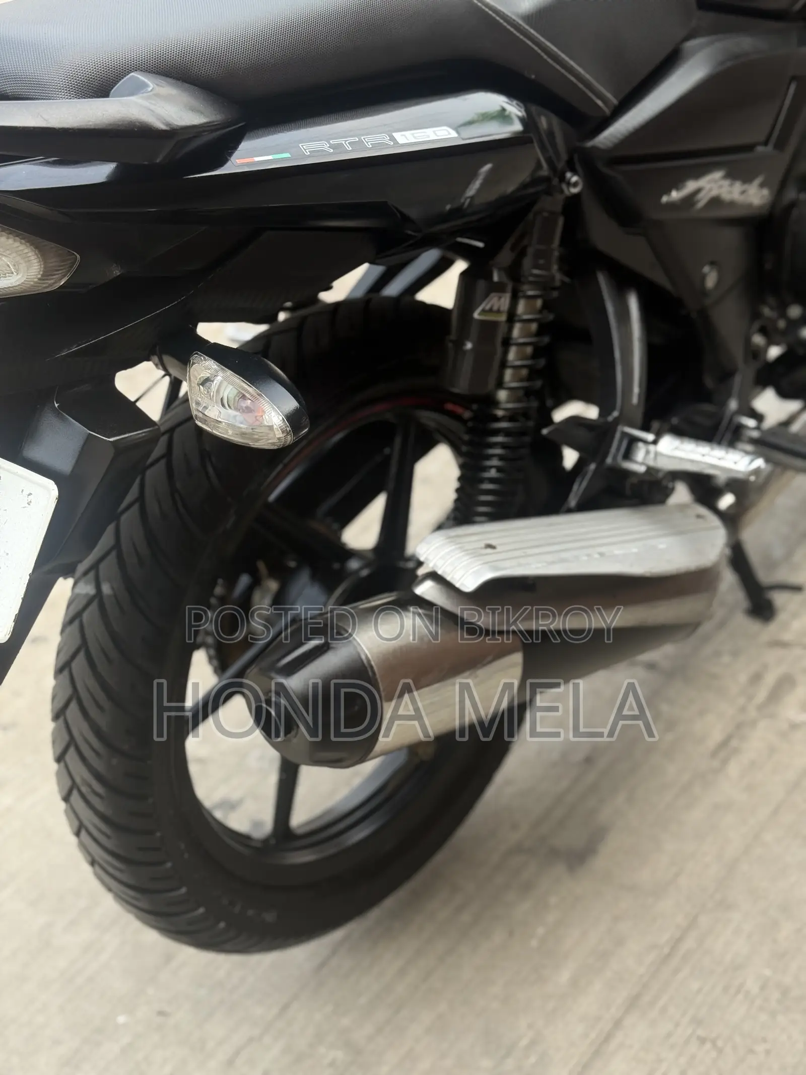 TVS Apache RTR 160 2V 2021 Black