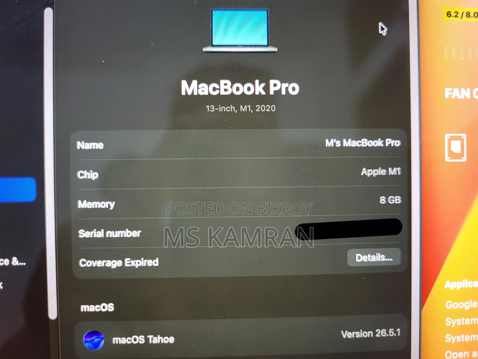 Desktop Computer Apple Mac Pro 8GB Apple M1 SSD 256GB