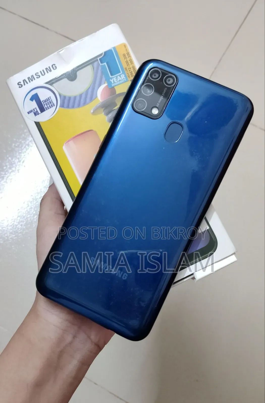 স্যামসাং গ্যালাক্সি এম৩১ ৬৪ জিবি নীল