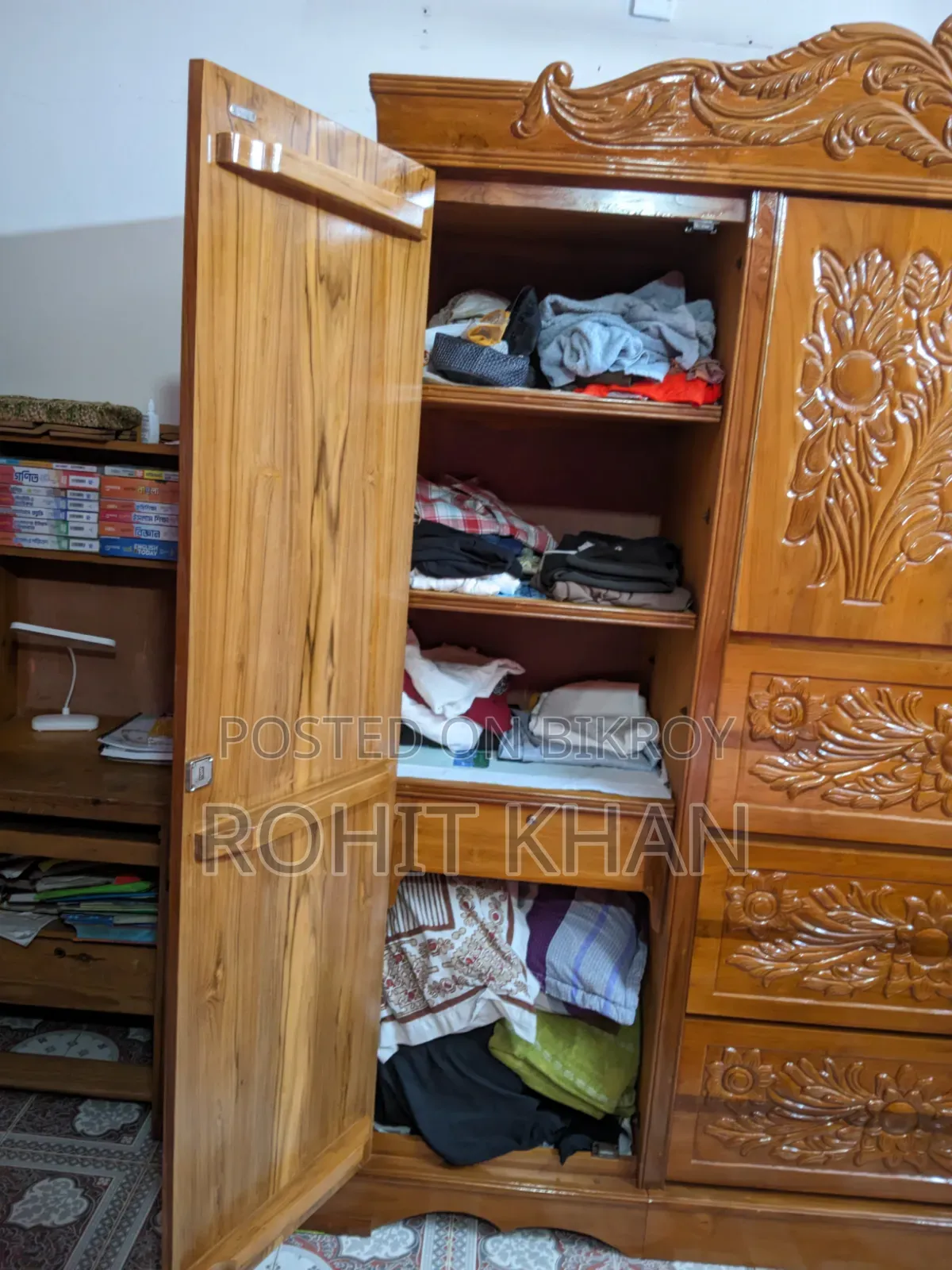 অরিজিনাল সেগুন কাঠের আলমারি
