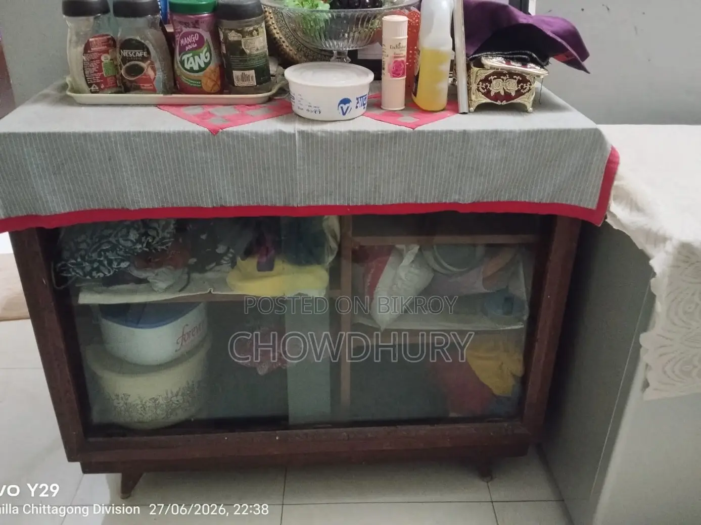 Showcase made of Shil wood