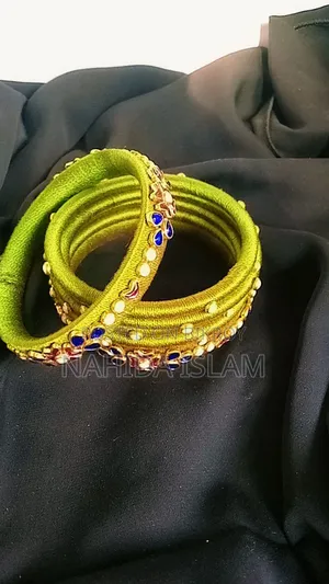 Handmade bangles and jewelry available here