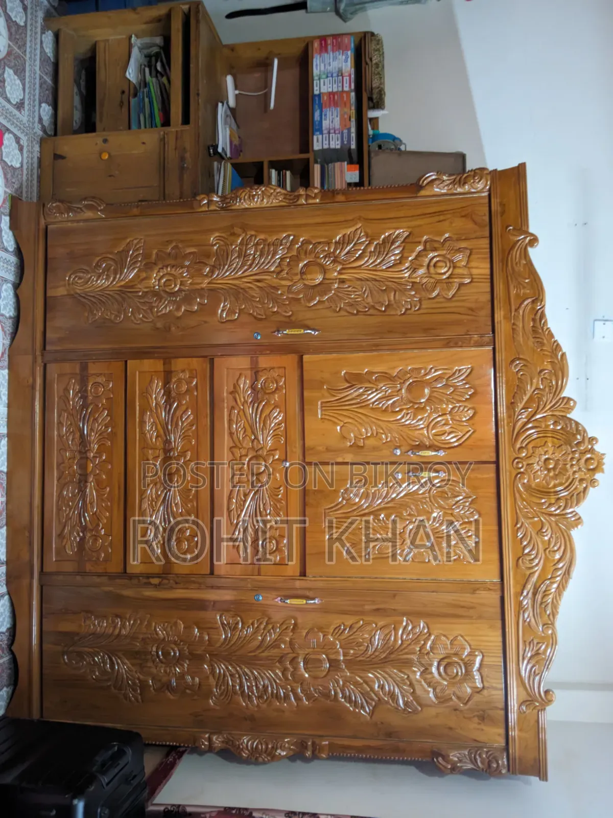 অরিজিনাল সেগুন কাঠের আলমারি