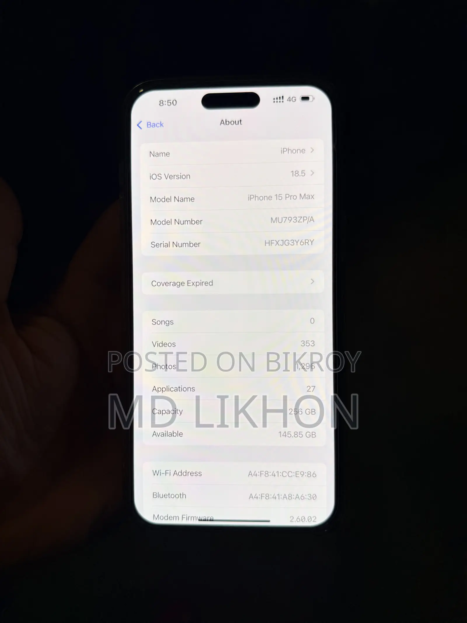 Apple iPhone 15 Pro Max 256 GB White