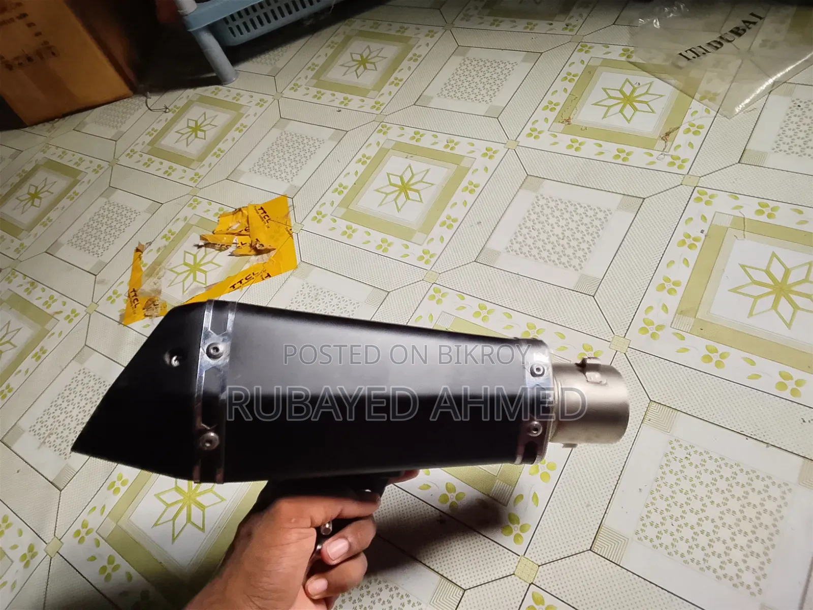 Exhaust muffler pipe