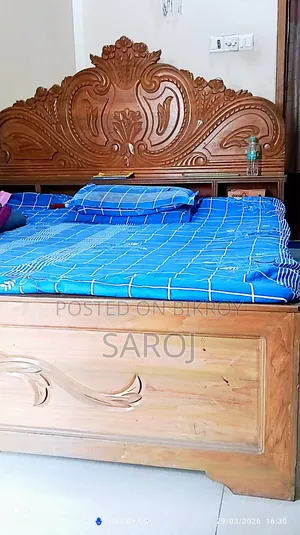 100% Teak Wood Modern Design Bed