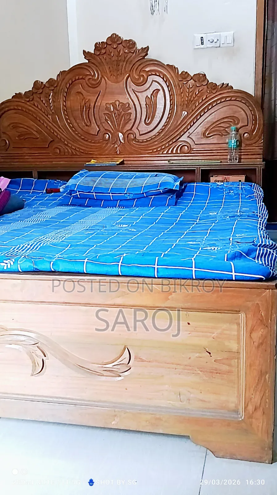 100% Teak Wood Modern Design Bed