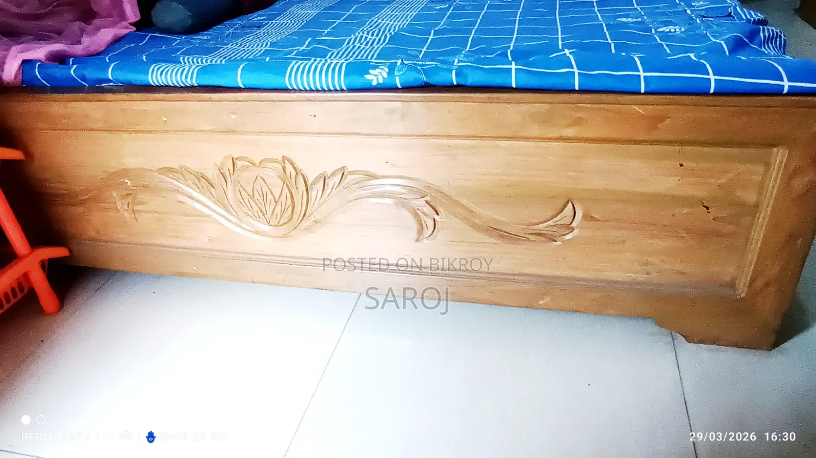 100% Teak Wood Modern Design Bed