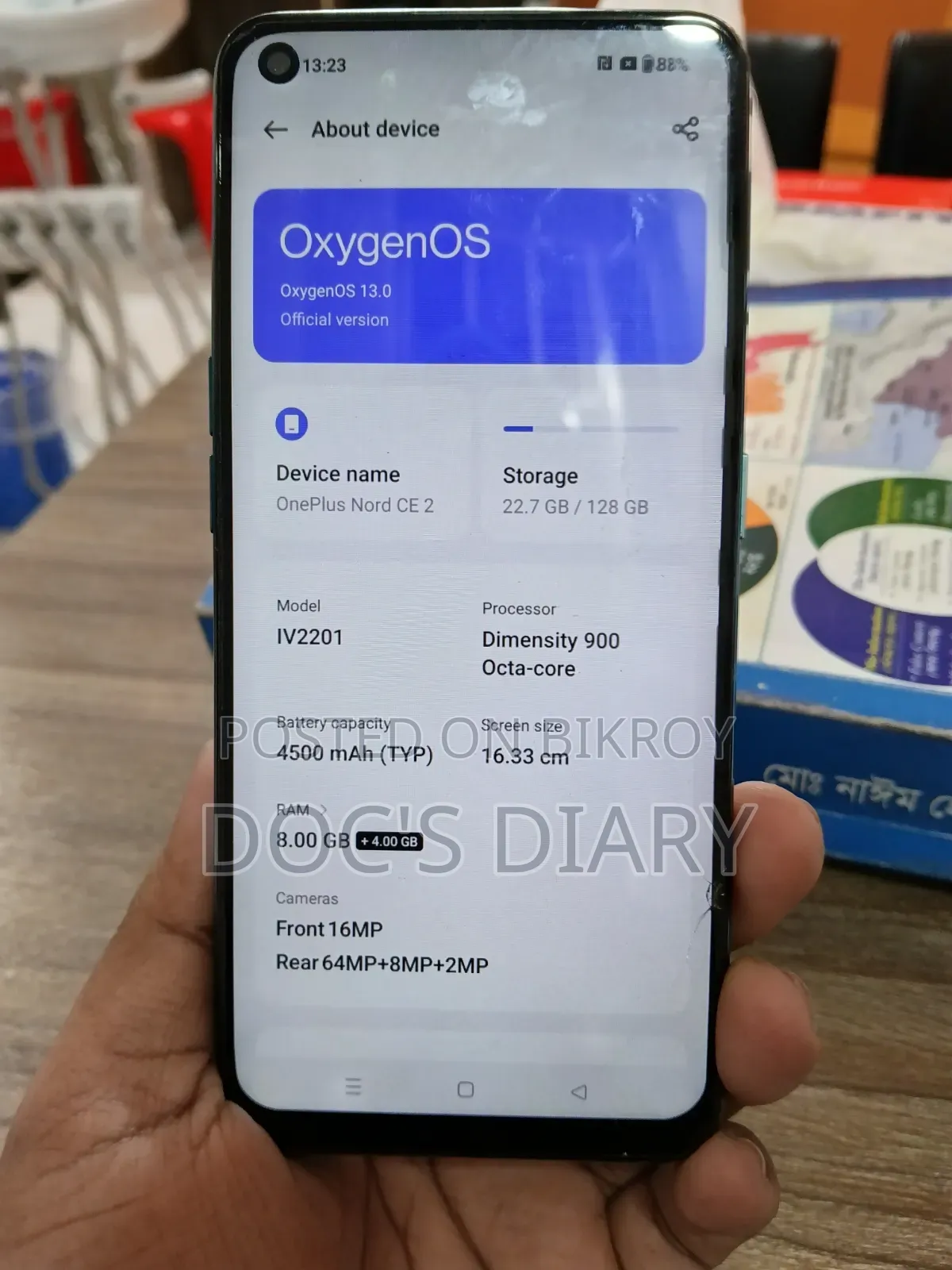 OnePlus Nord CE 2 5G 128 GB Blue