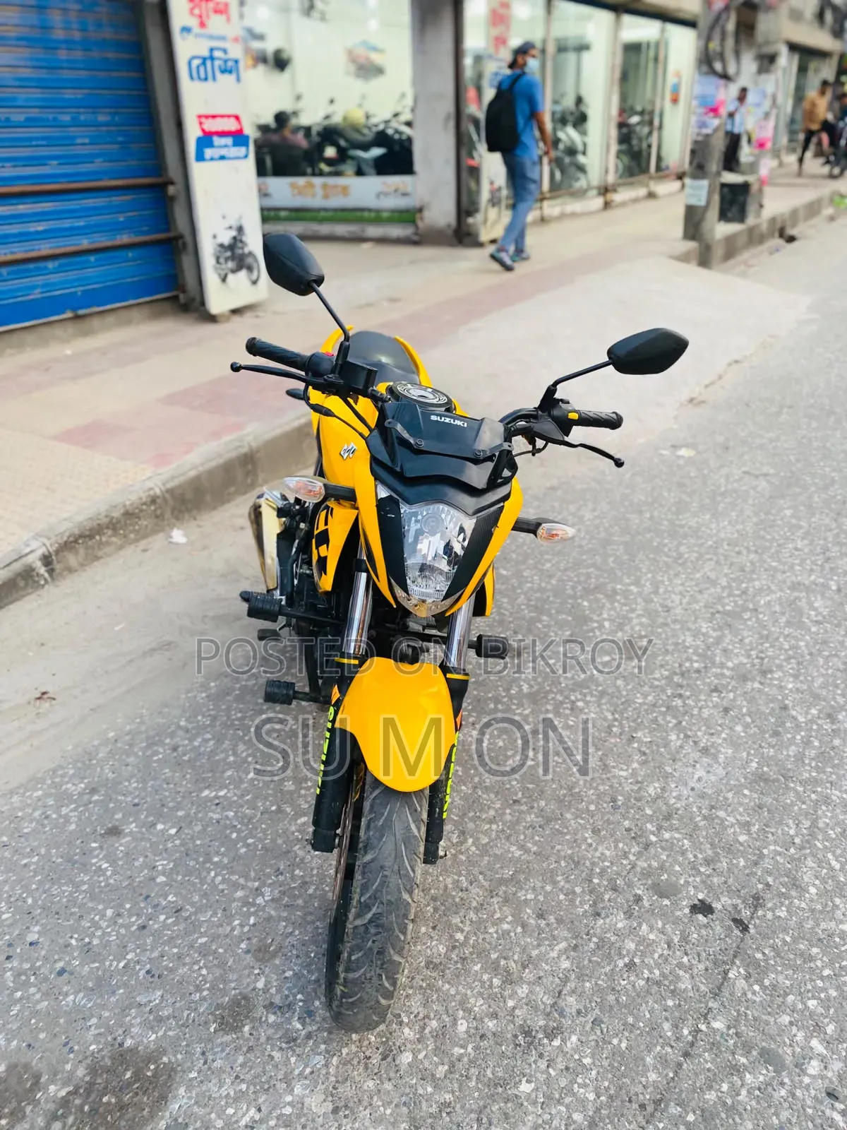 নতুন সুজুকি জিক্সার মনোটোন ২০২৪ ইয়েলো
