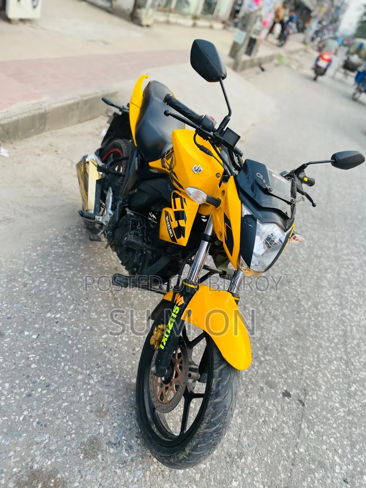 নতুন সুজুকি জিক্সার মনোটোন ২০২৪ ইয়েলো
