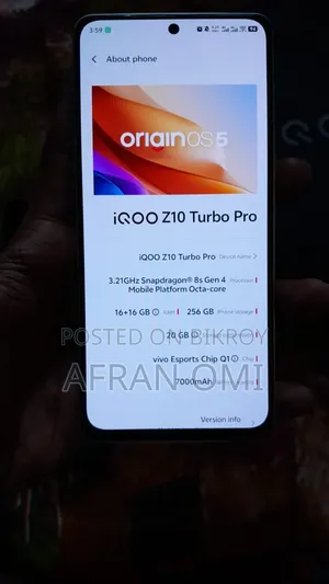 Vivo iQOO Z10 Turbo Pro 256 GB White
