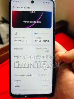 Oppo K12x 128 GB Blue