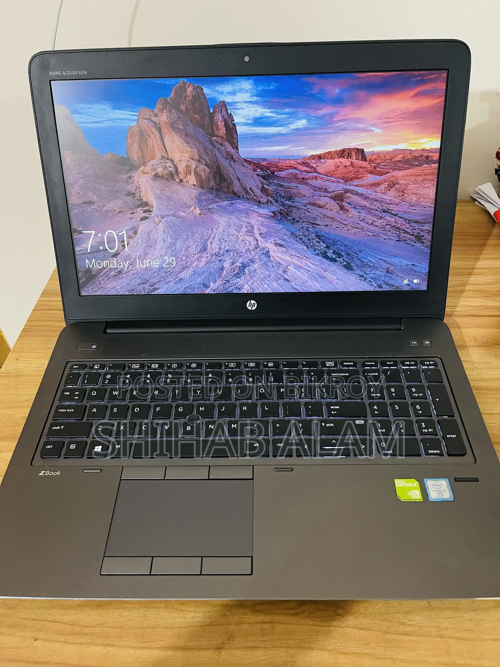 Laptop HP ZBook 15 G3 8GB Intel Core I7 SSD 256GB