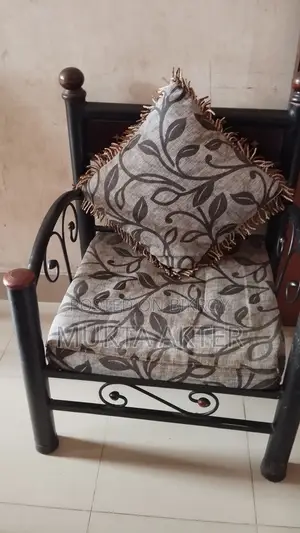 One set of steel sofa for sale. 2 single-seaters, 1 three-seater