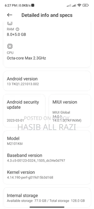 Xiaomi Redmi Note 10 Pro Max 128 GB Black