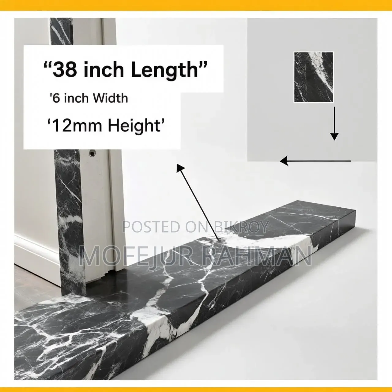 Premium Marble Threshold for Doors
