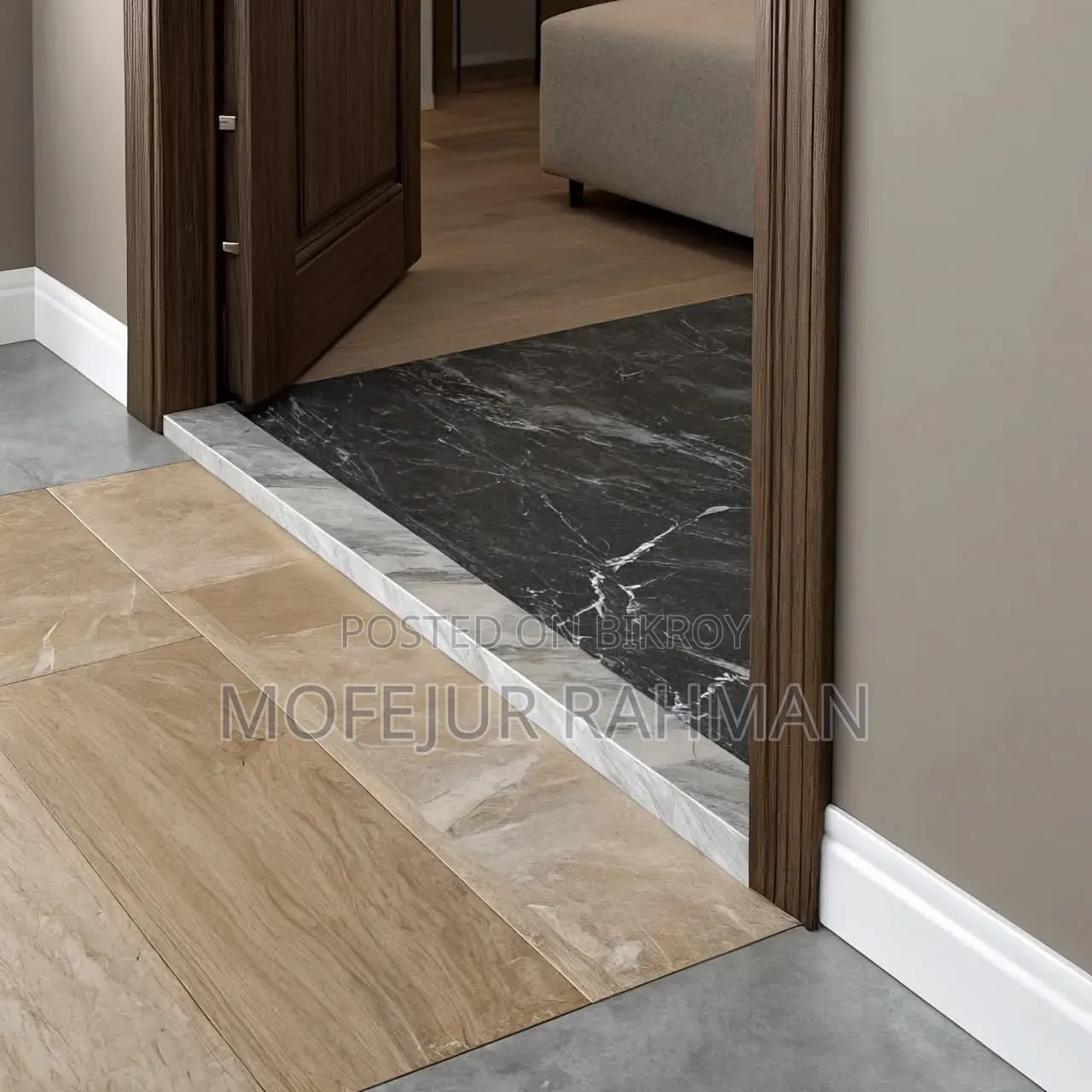 Premium Marble Threshold for Doors