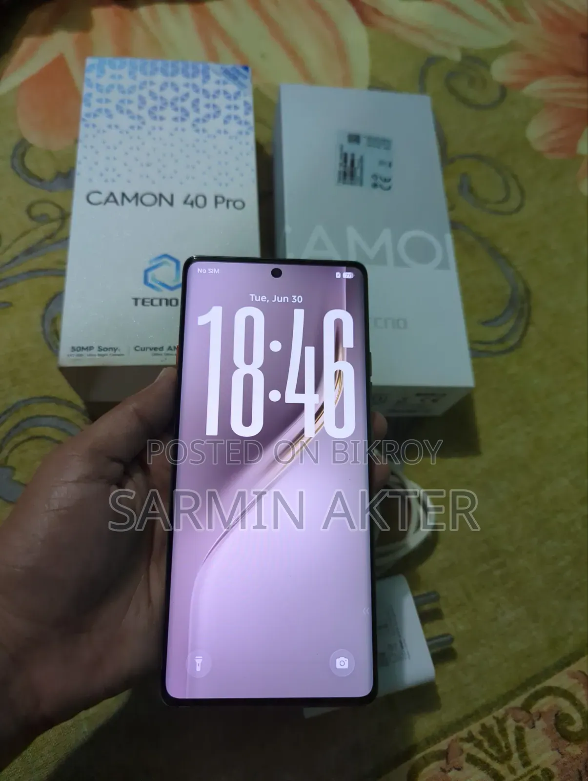 Tecno Camon 40 Pro 4G 256 GB Silver