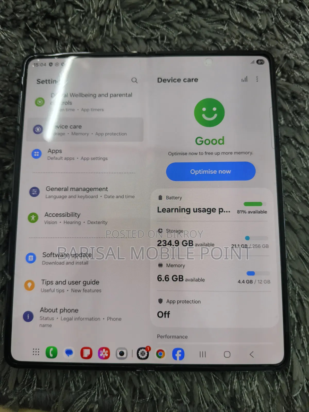 Samsung Galaxy Z Fold4 256 GB Gray