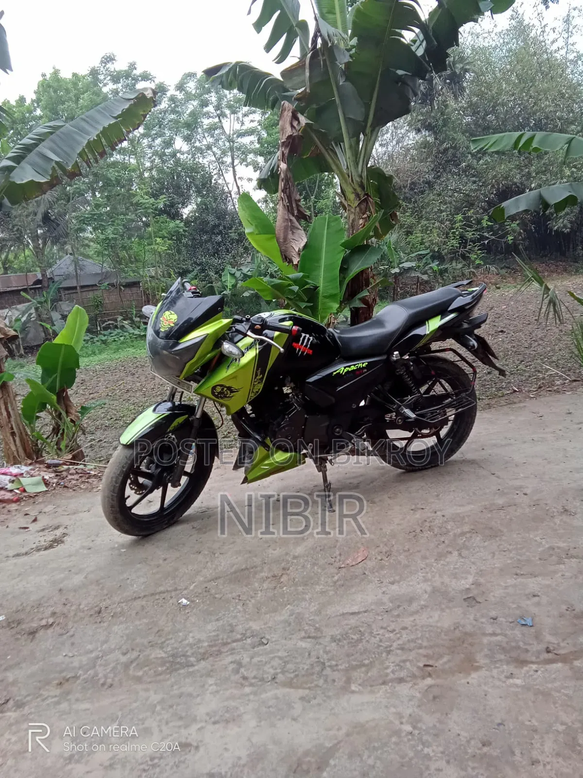 TVS Apache RTR 160 2V 2017 Green