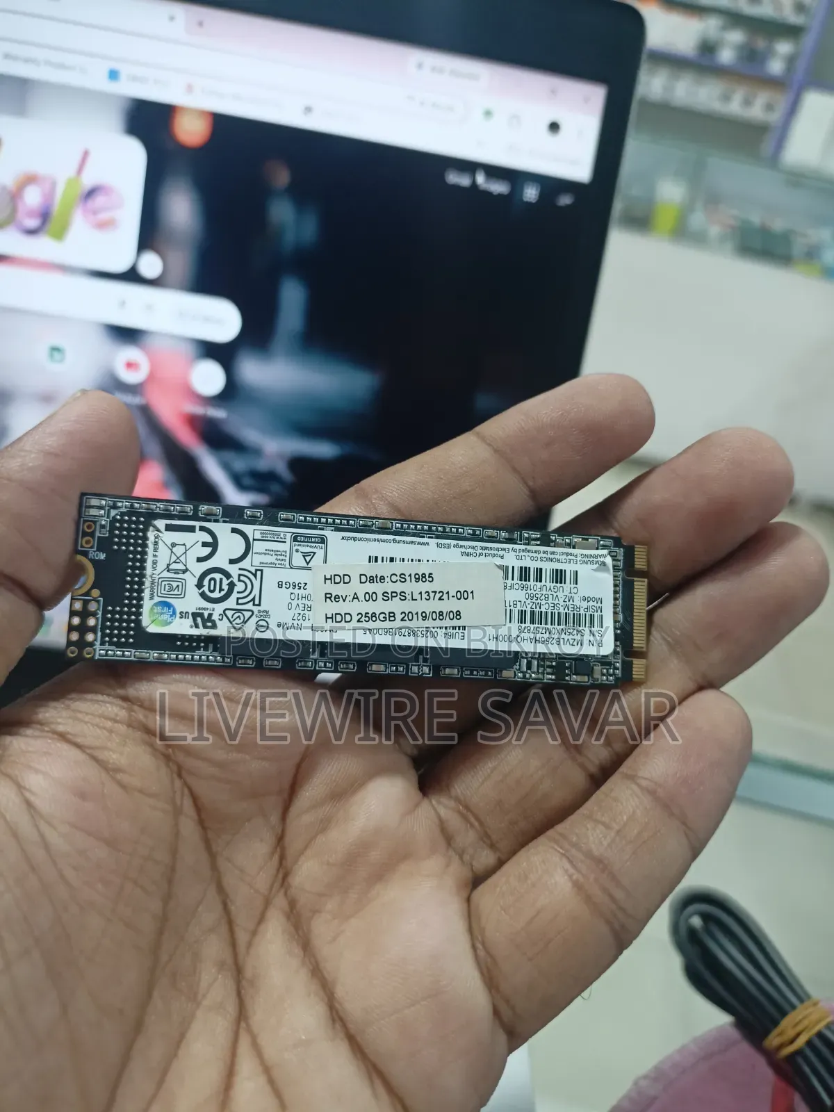 M.2 NVMe 256GB SSD