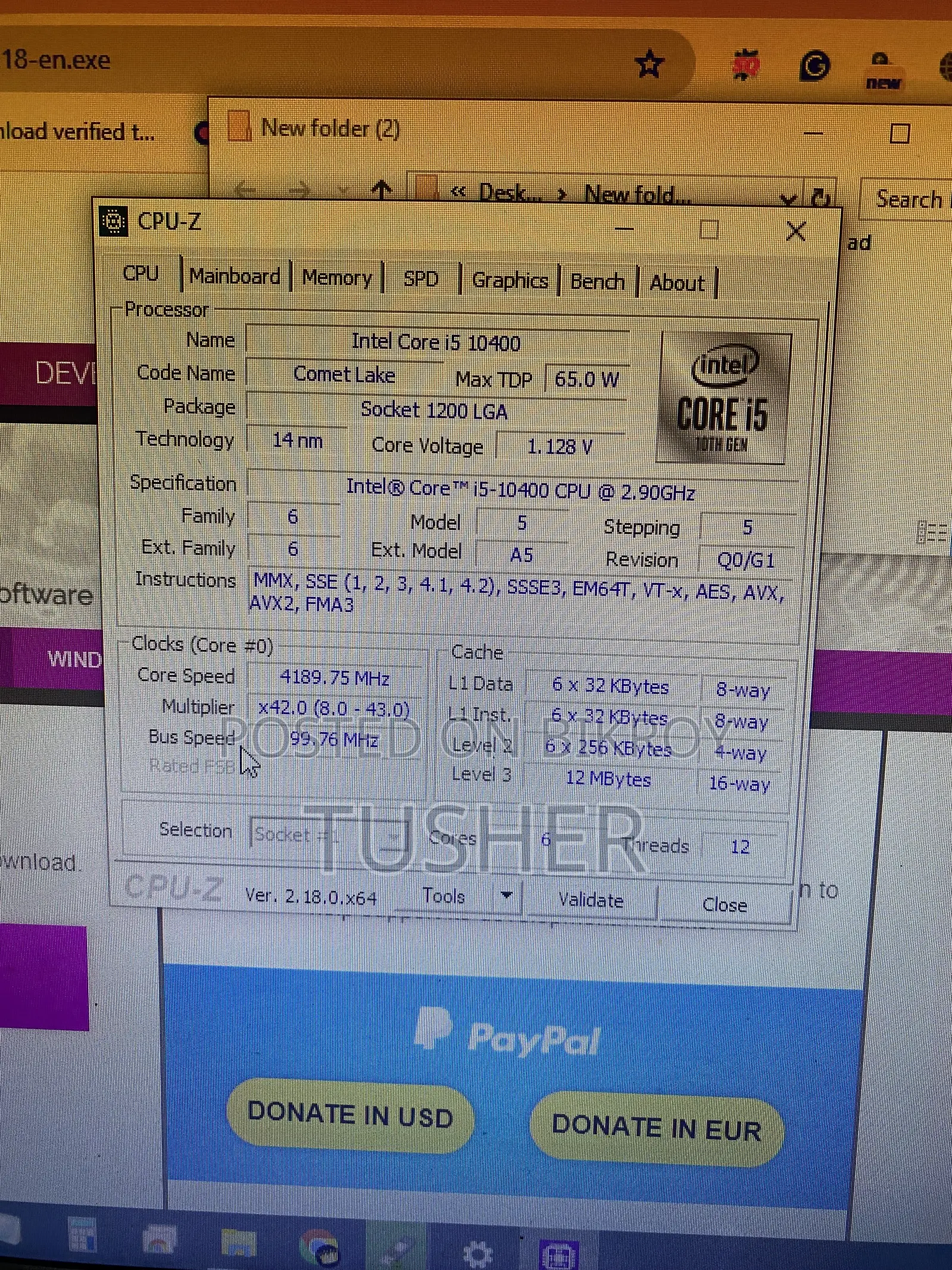 Desktop Computer Gigabyte 8GB Intel Core I3 SSD 256GB