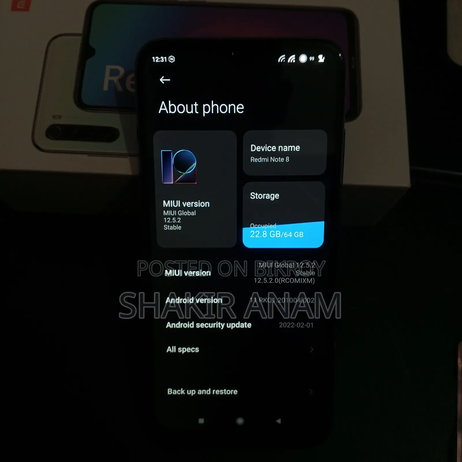 Xiaomi Redmi Note 8 64 GB Blue