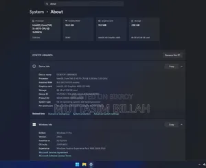 Desktop Computer 16GB Intel Core I5 SSD 256GB