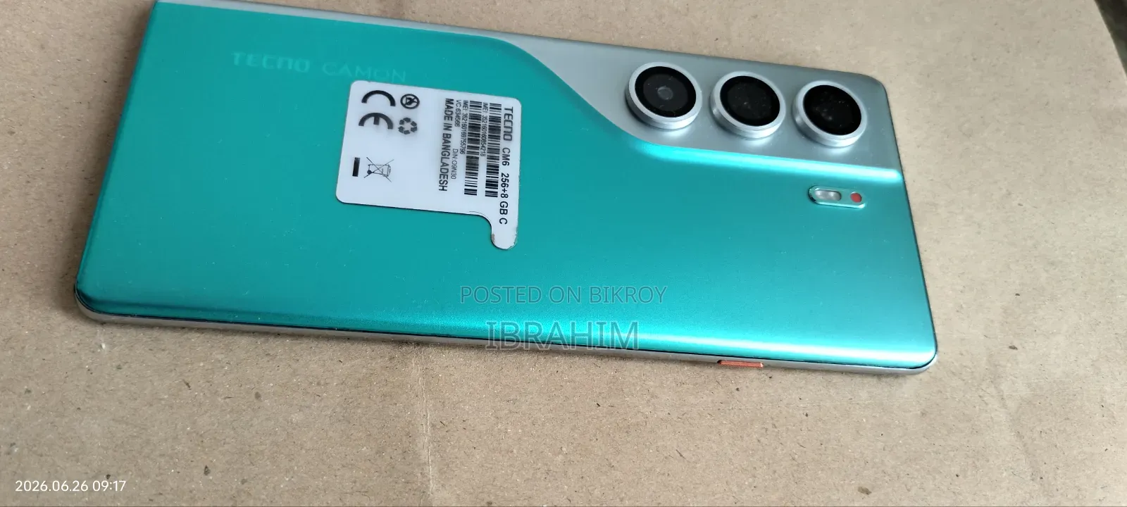 Tecno Camon 40 Pro 4G 256 GB Blue