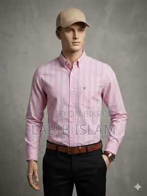 Premium Vertical Striped Casual Shirt For Men