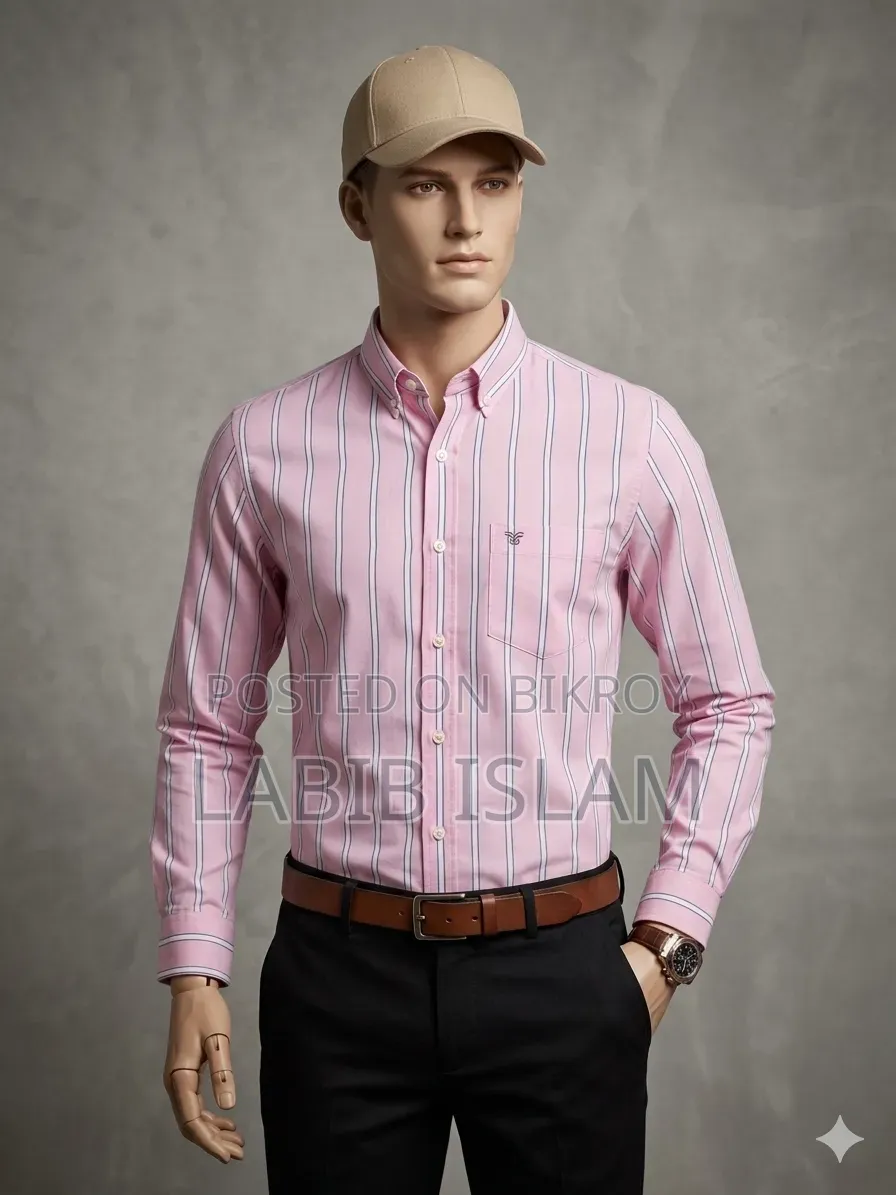 Premium Vertical Striped Casual Shirt For Men