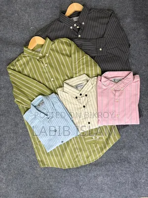 Premium Vertical Striped Casual Shirt For Men