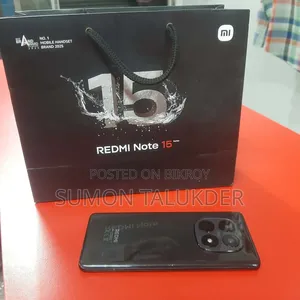 নতুন শাওমি রেডমি নোট ১৫ প্রো ২৫৬ জিবি ব্ল্যাক