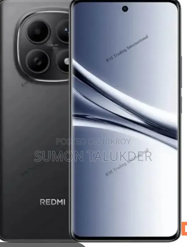 নতুন শাওমি রেডমি নোট ১৫ প্রো ২৫৬ জিবি ব্ল্যাক