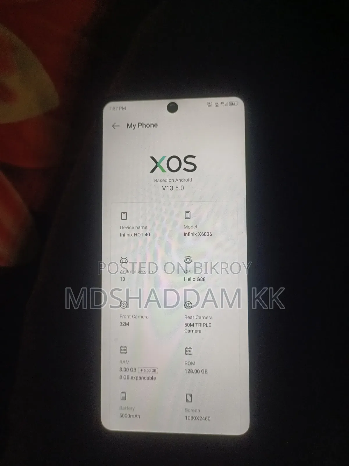 Infinix Hot 40 128 GB Black