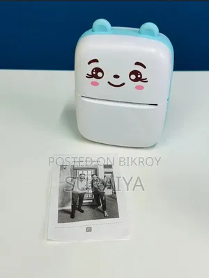 ব্ল্যাক এবং ব্লু ইঙ্ক থার্মাল পেপারসহ মিনি প্রিন্টার